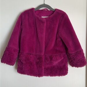 Cat & Jack Fuzzy Magenta Jacket